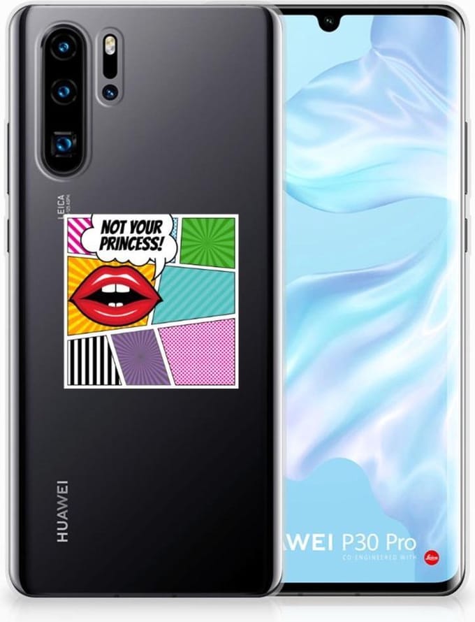 Huawei P30 Pro Silicone Back Cover Popart Princess
