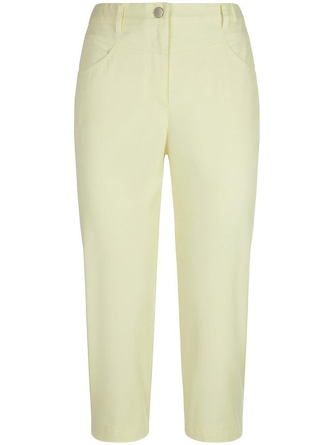 Comfort Fit capribroek Van Peter Hahn geel