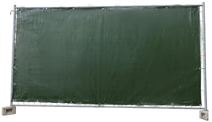20 Stuks Bouwhekzeil 160g/m² groen PE 1,76m x 3,41m