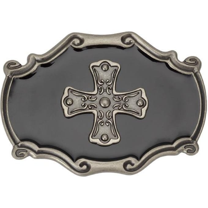 Vintage kruisriemgesp gray