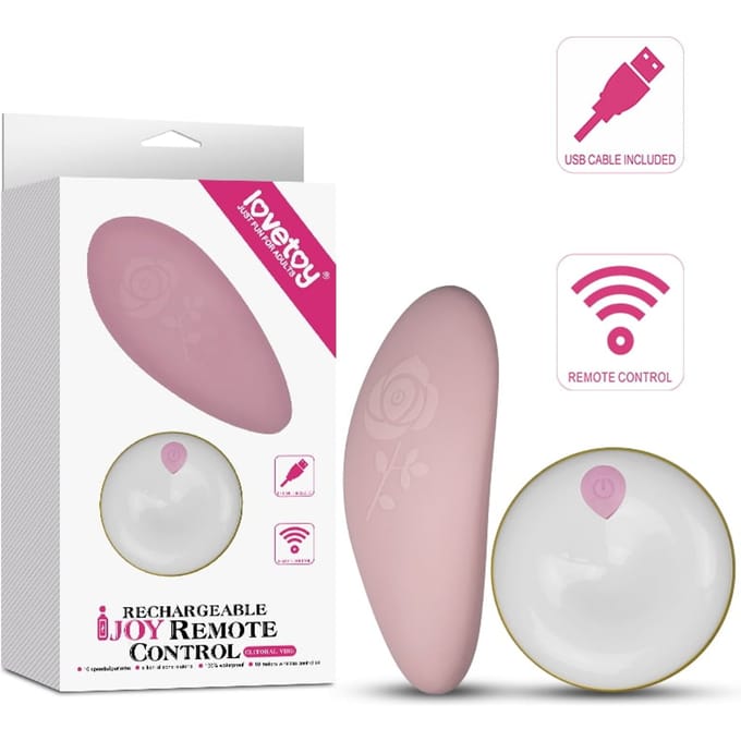 Roze Oplaadbare opleg vibrator met afstandsbediening