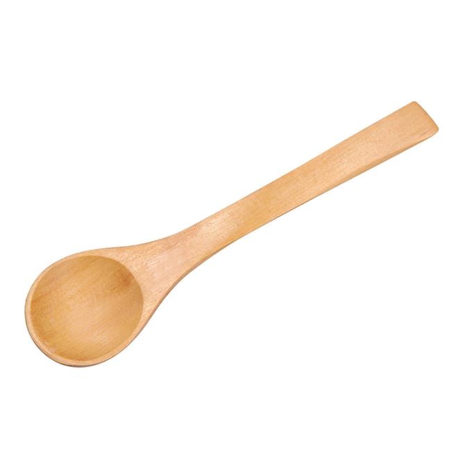 30 stuks Mini Natuurlijk Houten Kinderlepel Keuken Kruidenhulpmiddel beige