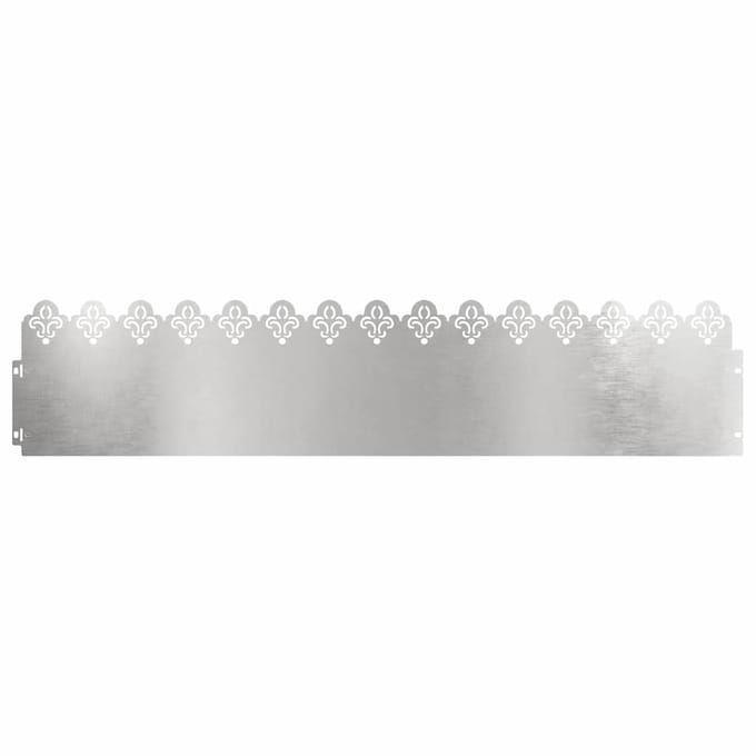 vidaXL - Gazonranden - 10 - pcs - 103 - x - 0,05 - x - 22 - cm - Roestvrij - staal - Zilver
