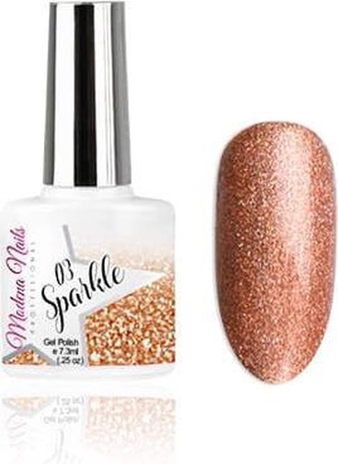 Modena Nails Gellak Sparkle - 03 7,3ml. - Glitter - Glitters - Gel nagellak - Gel nagellak