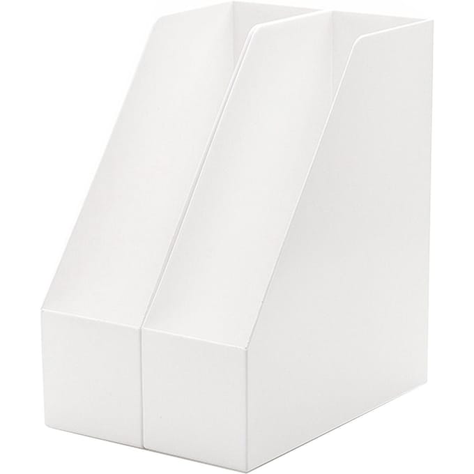 Boekenopbergrek Eenvoudig Multifunctioneel Draagbaar Plastic Desktop Boekensteun Bestandsorganizer voor Kantoor white