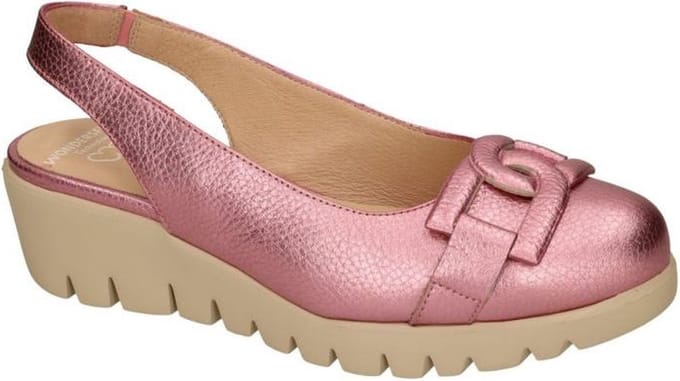Wonders -Dames - roze donker - ballerina's & mocassins - maat 36