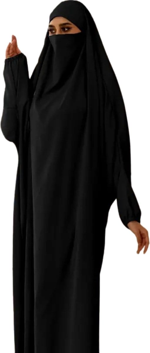 Nivard Islamitische Kleding - Djellaba Dames - Moslim Kleding - Arabisch Dames Kaftan - Alhamdulillah - Wit