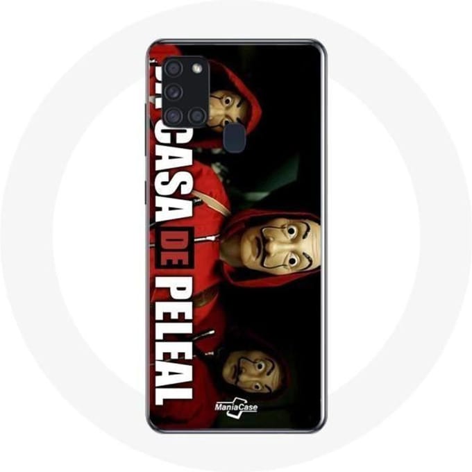 Samsung Galaxy A21S hoesje La casa de papel Het masker van Dali