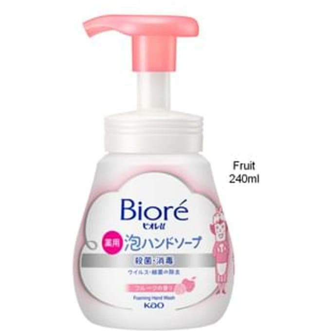 Kao - Biore U Foaming Hand Wash Fruit - 240ml Pump