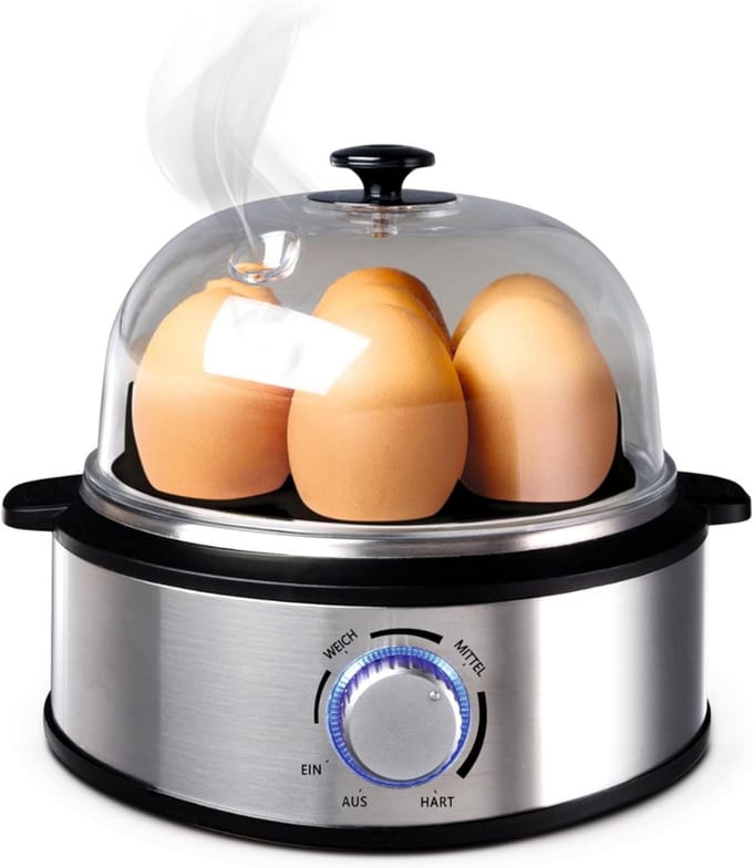 CLVP® Eierkoker Electrisch - Met Timer - Roestvrij Staal