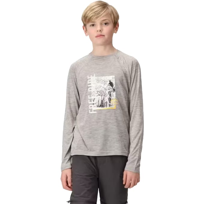 Regatta Kinderen/Kinderen Burnlee T-Shirt (Zilvergrijs gemêleerd)