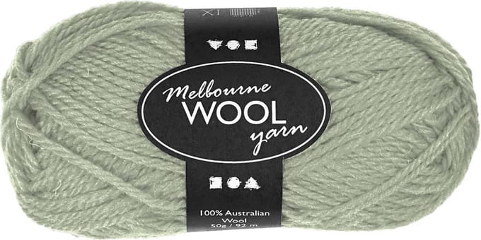 Melbourne wolgaren, L: 92 M, lichtgroen, 50 gr/ 1 bol