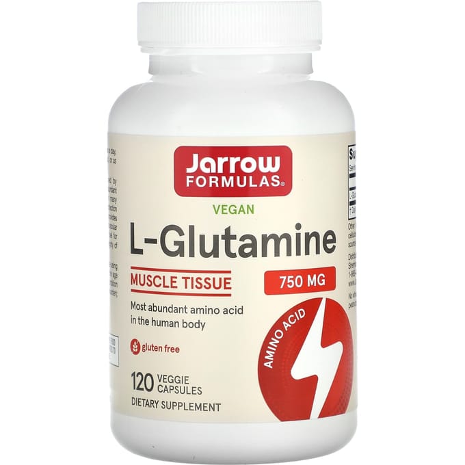 Jarrow Formulas, L-Glutamine, 750 mg, 120 Veggie Capsules