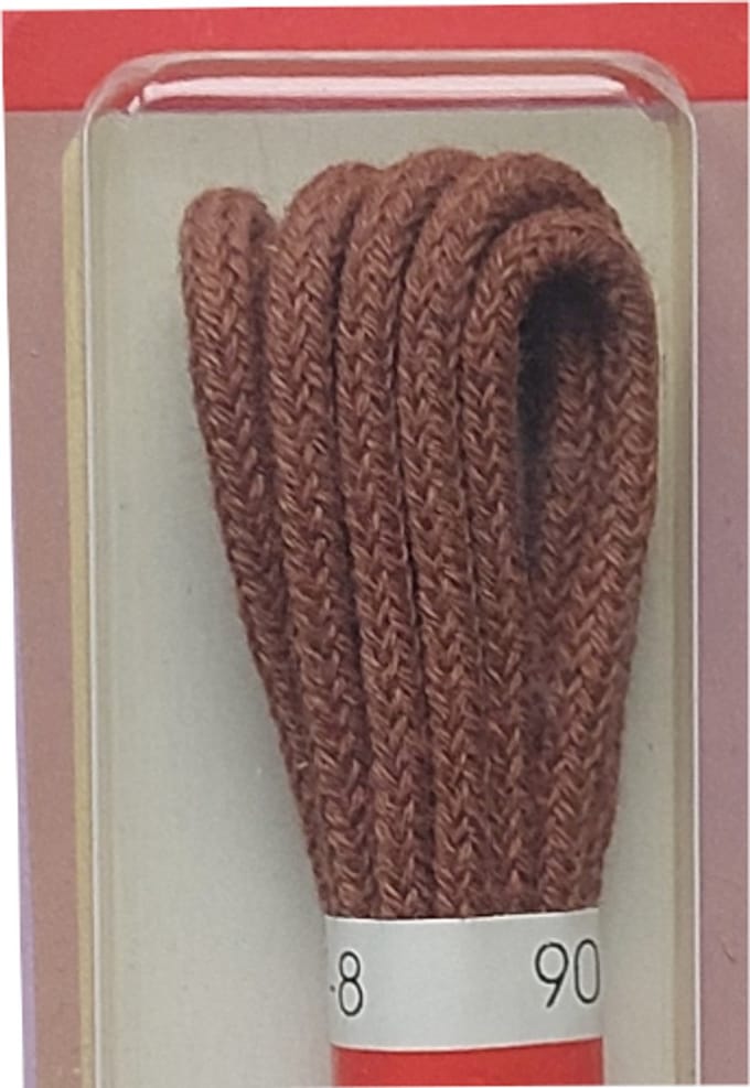 Ronilux Veter - Licht Bruin - Dun Rond - Lengte 90 cm - Dikte 2,5 mm - Schoenveter