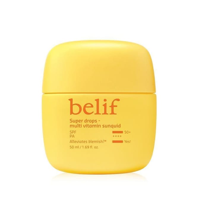 [belif] Super Drops Multi Vitamin Sunquid SPF 50+ PA++++ 50 ml yellow