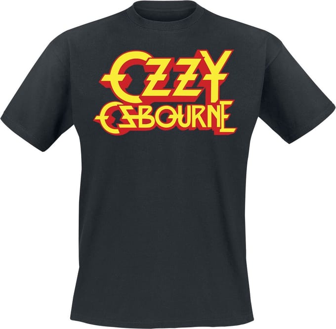 Ozzy Osbourne Classic Logo Heren T-shirt - zwart - M