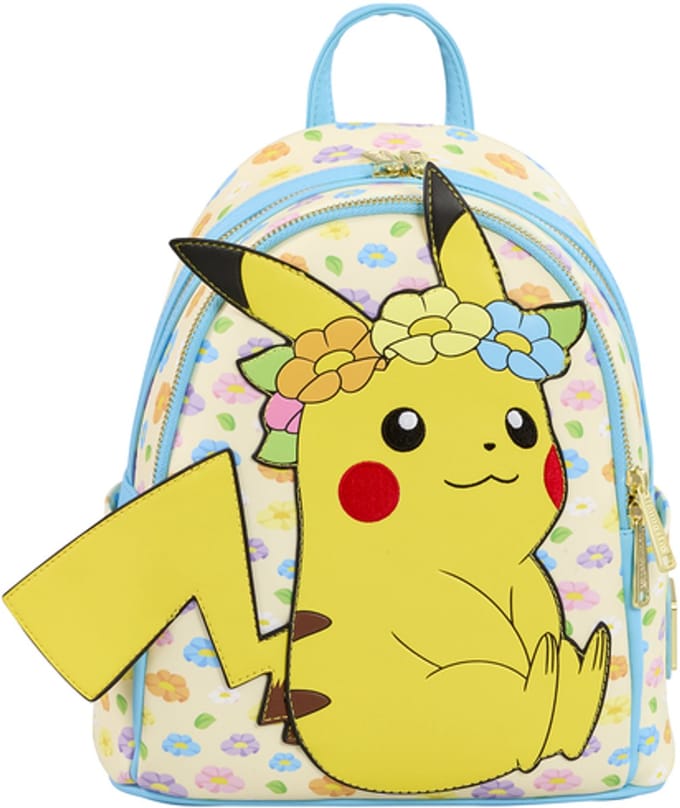 Loungefly - Pikachu Pokemon Floral Backpack