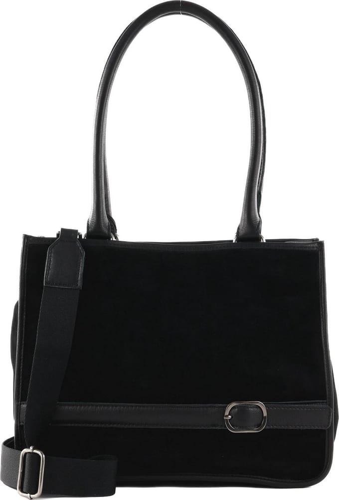 FREDsBRUDER Leren Jo Big Shopper Black Zwart