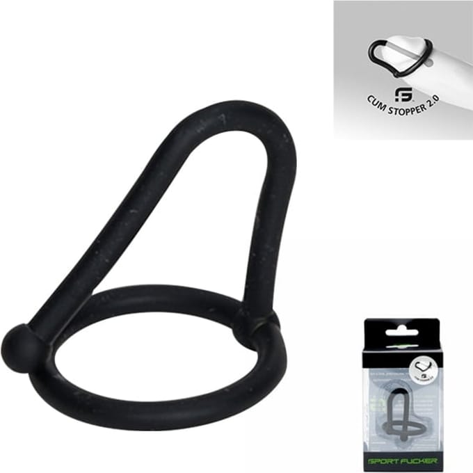 Sport Fucker - Silicone Cum Stopper 2.0 - Zwart