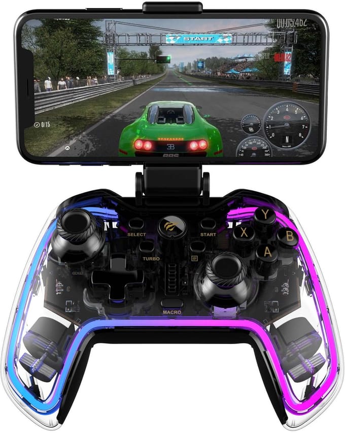 Havit G158BT Pro Serie - Draadloze Controller - Wit - Ergonomisch - Turbo Functie