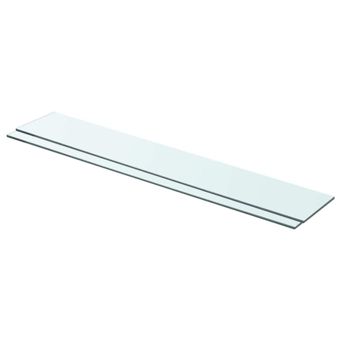 vidaXL - Schappen - 2 - st - 80x12 - cm - glas - transparant