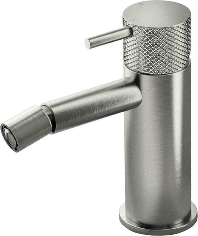 Hotbath Cobber X Bidetmengkraan zonder Waste - Geborsteld Nikkel