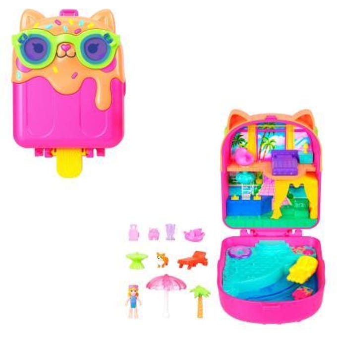 Polly Pocket Compacte Speelset - Kitty Ijslollyresort