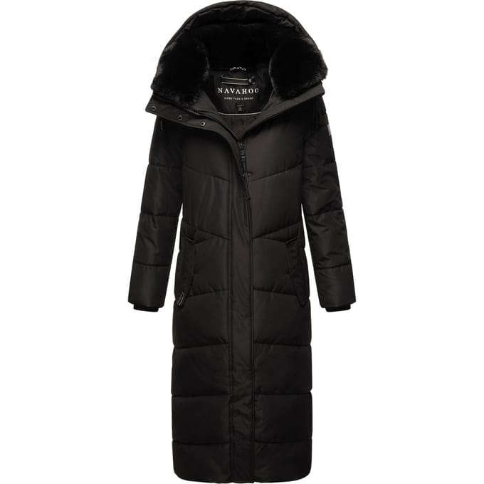 Navahoo dames gewatteerde winterjas Hingucker – Extra Lang & Warm