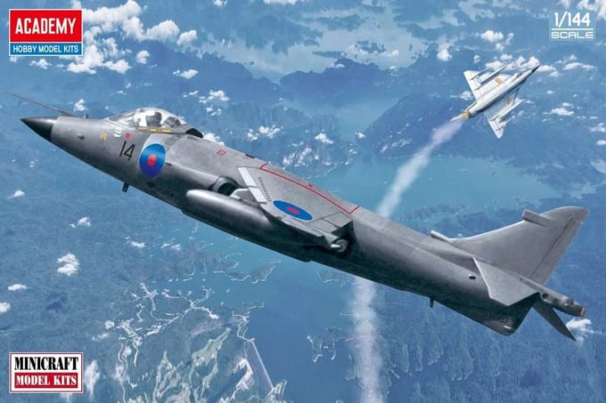 Academy Modelbouwpakket Militaire voertuigen - 12657 Hawker Siddeley Sea Harrier FRS.1 - Britse Straaljager Plastic - 1:144 - Modelbouw