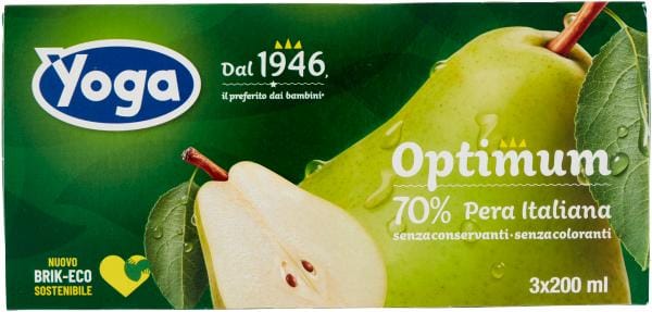 Jus de poire optimum 3x200ml - yoga