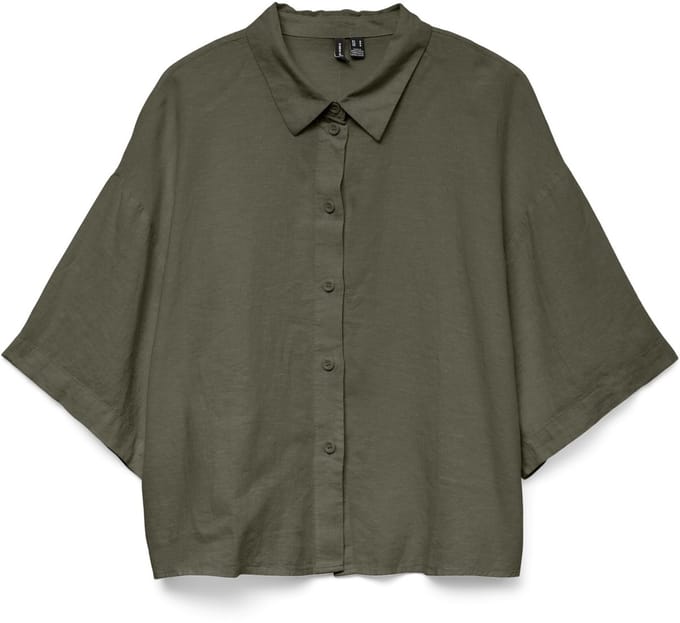 VERO MODA - VMLINN 2/4 SHORT SHIRT WVN NOOS - Dames - Blouses