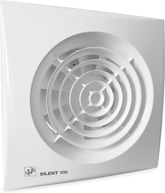 Soler & Palau  Badkamer - Toilet - Ventilator | Silent 100 CRZ badkamerventilator timer 95 m3/h