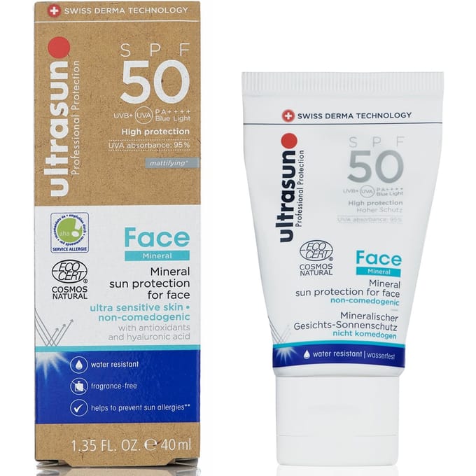 Ultrasun Mineral Face SPF50 40ml
