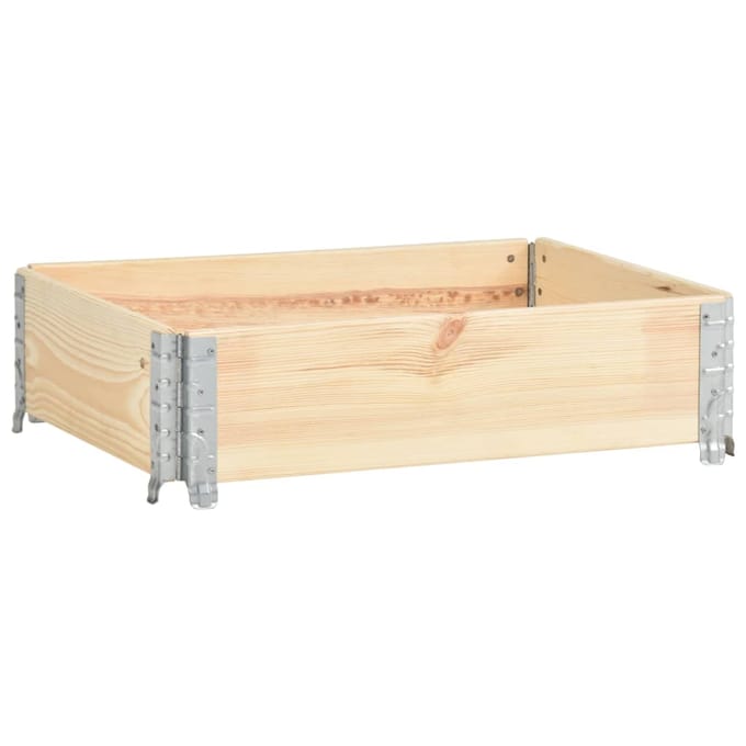 vidaXL - Palletopzetrand - 60x80 - cm - massief - grenenhout