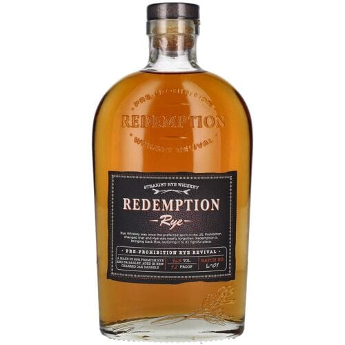 Redemption Whiskey Redemption Rye Pre-Prohibition Rye Revival 46% Vol. 0,7l