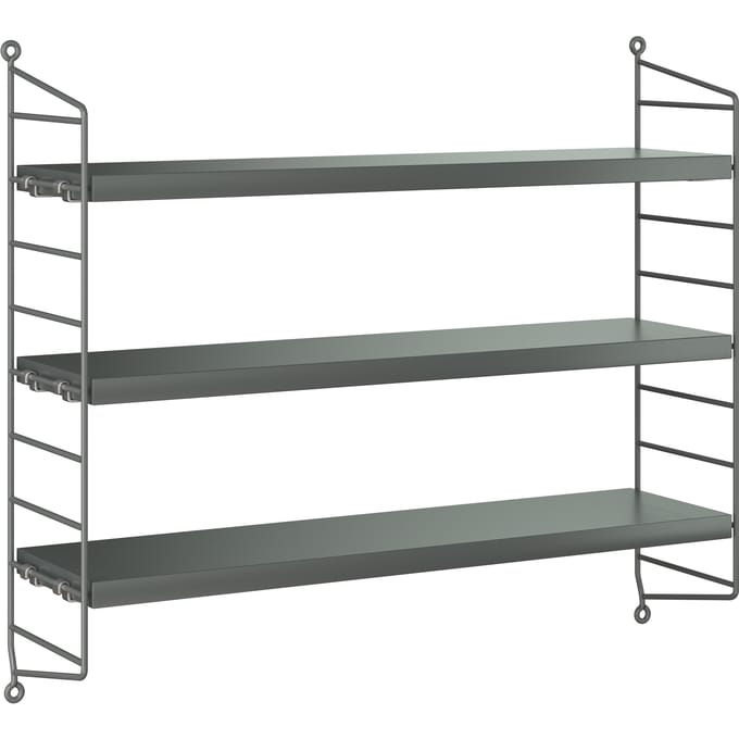 String Furniture Pocket plankenrek - dark grey