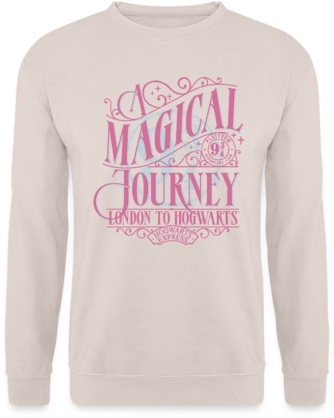 Harry Potter Perron 9 ¾ Ontwerp In Roze & Blauw Sweater Heren