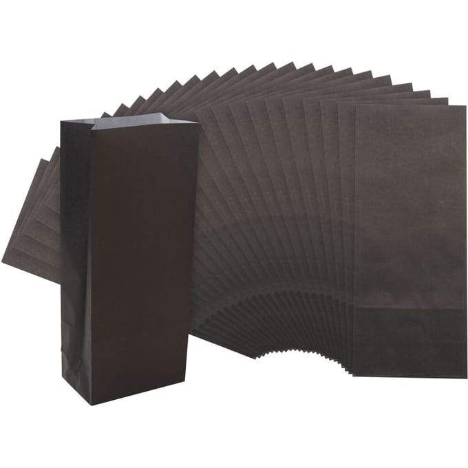 Papier-Blokbodemtas - Zwart