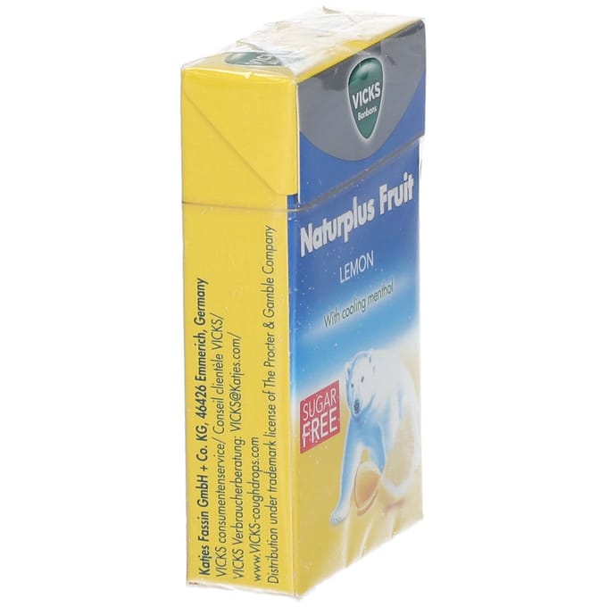 Vicks Naturplus Citroen Suikervrij 40 Bonbons