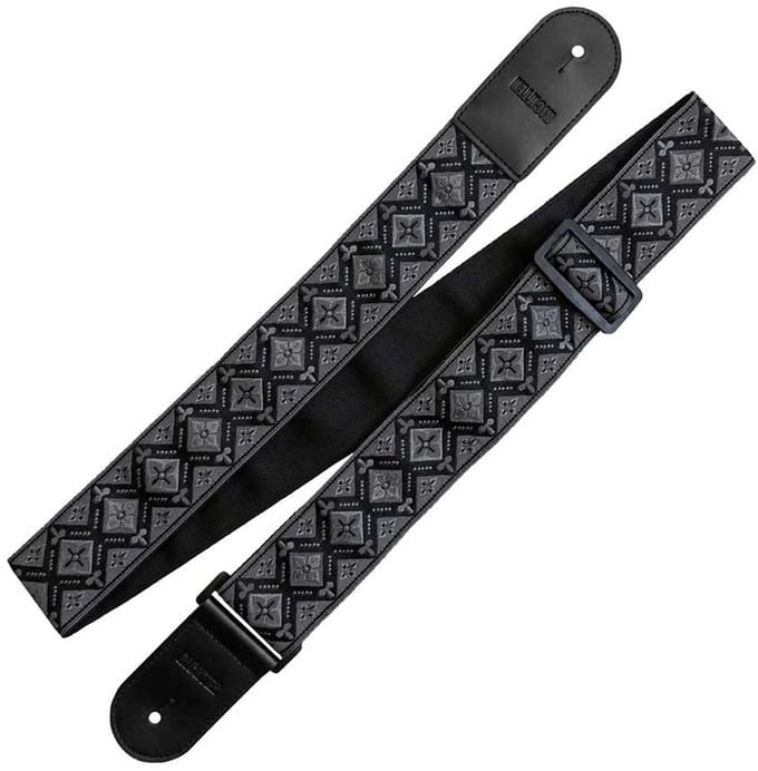 Richter Retro Black/Grey Jacquard Gitaarband - 1865