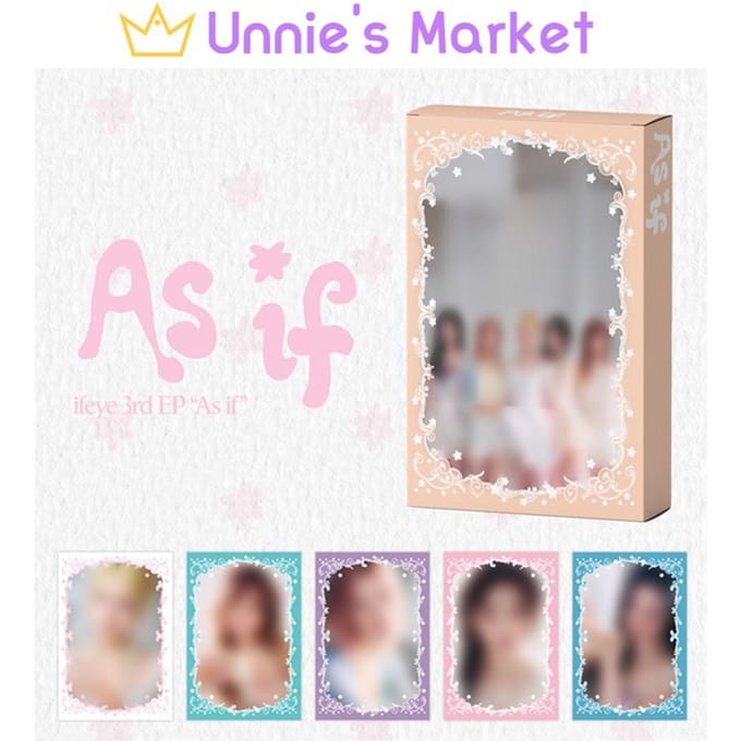(willekeurige/lid versie.) ifeye [Alsof] Platformversie. 3e EP Album + Gratis Cadeau Random ver. 2EA white
