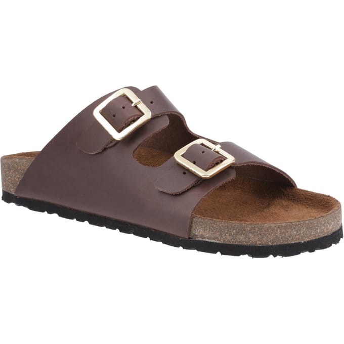 Cotswold Lushill Leren Dames Bruine Sandalen