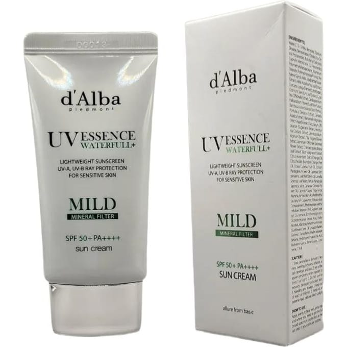 dAlba Waterfull Crème Solaire Douce SPF50+ PA++++ – 50ml
