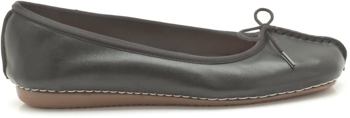 Clarks - Damesschoenen  - Freckle Ice - Black Leather - Maat 40