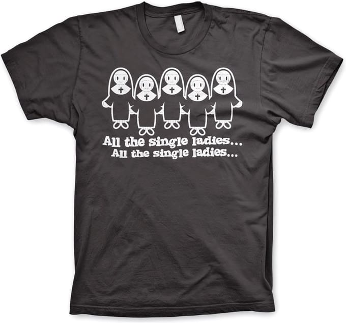 Hybris All The Single Ladies... T-shirt donkergrijs
