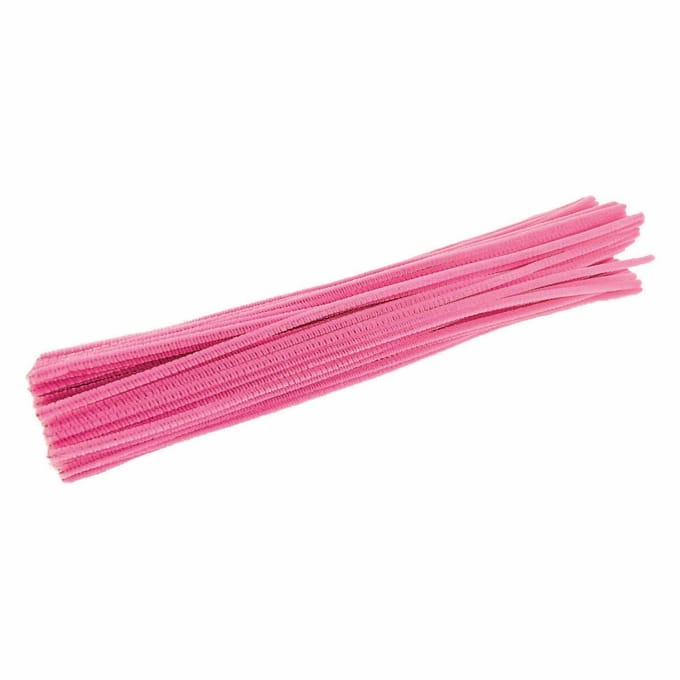 Colorations roze chenilledraad knutselmateriaal 100 stuks creatief speelgoed.