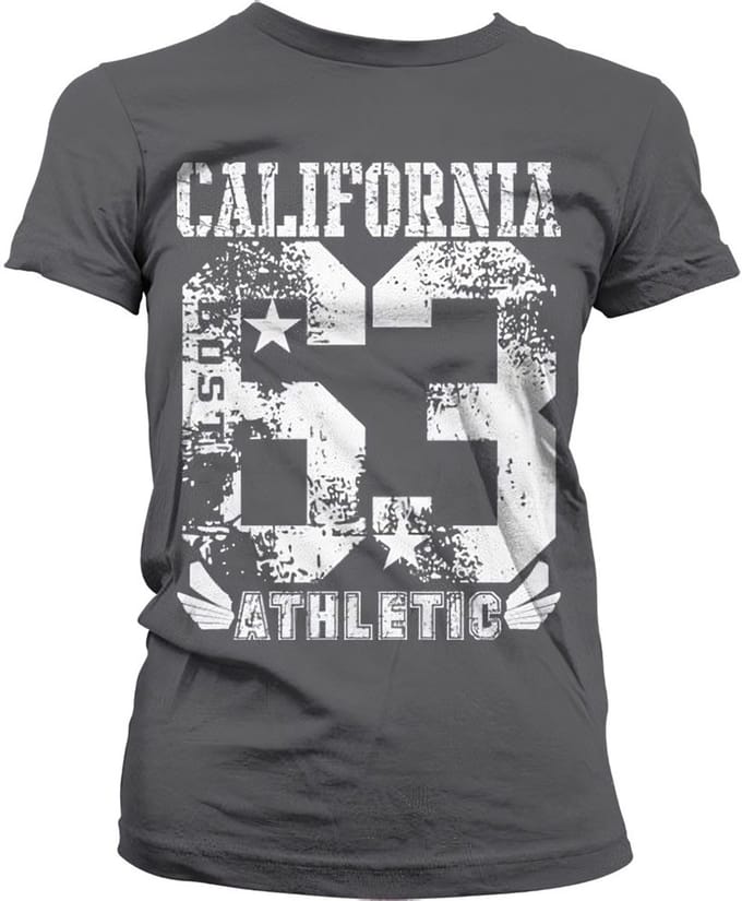Hybris California 63 Athletic Girly T-shirt voor dames, donkergrijs