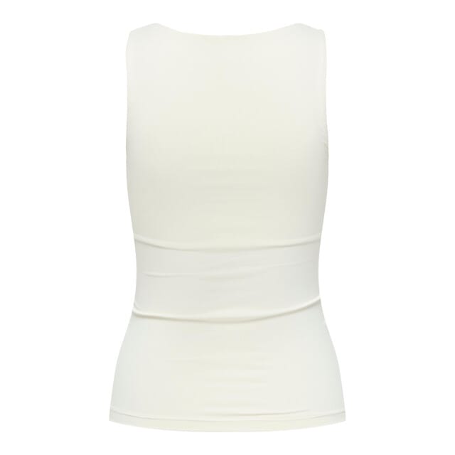 Only beige dames top   Vierkante hals   Slim Fit   Mouwloos Beige S