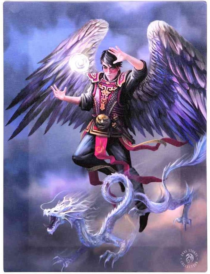 Something Different - 19x25cm Air Element Wizard Canvas afbeelding - Multicolours