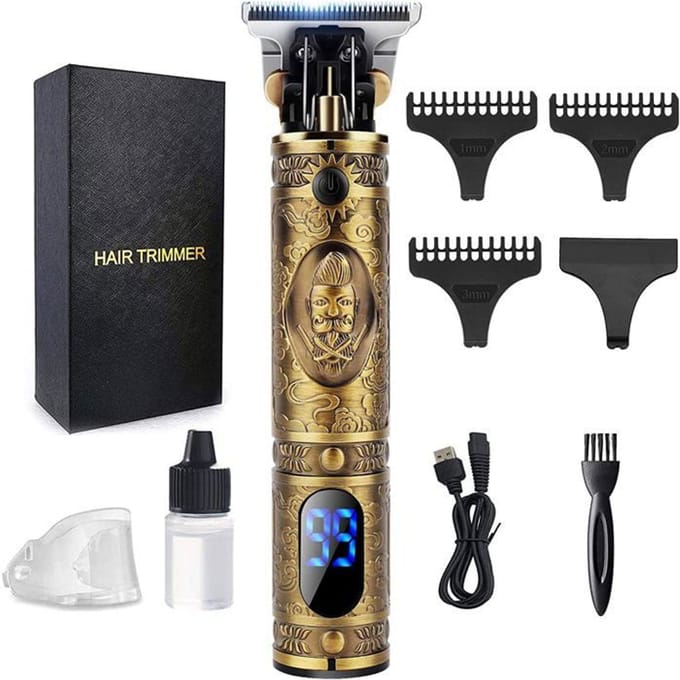 Baardtrimmer - Brostyle - Professionele Trimmer - Oplaadbaar - LED Display - T-Blade